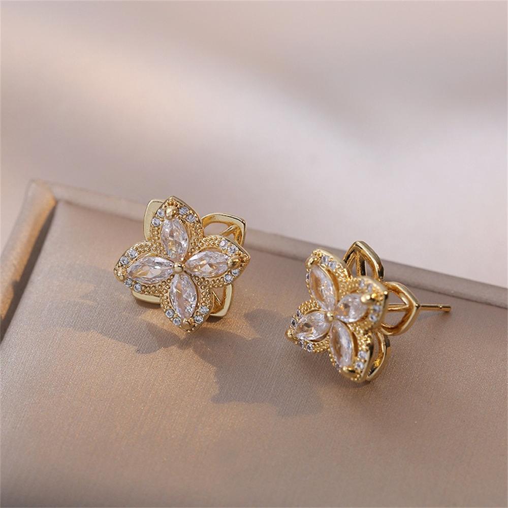 Necklace Women's Japanese and Korean Rotating Micro Inlaid Zircon Rotating Fashion Set Clavicle Chain Necklace Jewelry