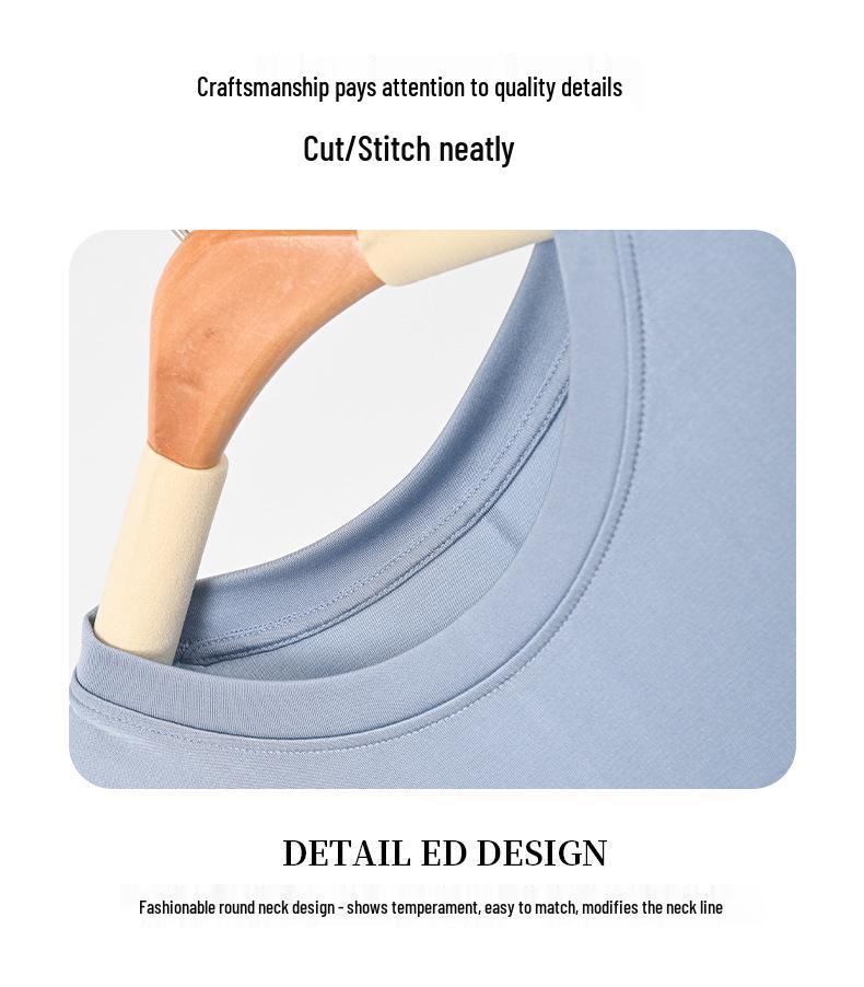 Hedvábné tričko s kulatým výstřihem, hedvábí morušovníkové, základní, pohodlné, všestranné, krátký rukáv