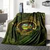 1PC The Lord of the Rings printed blanket, all season lightweight home office outdoor nap multifunctional blanket A6