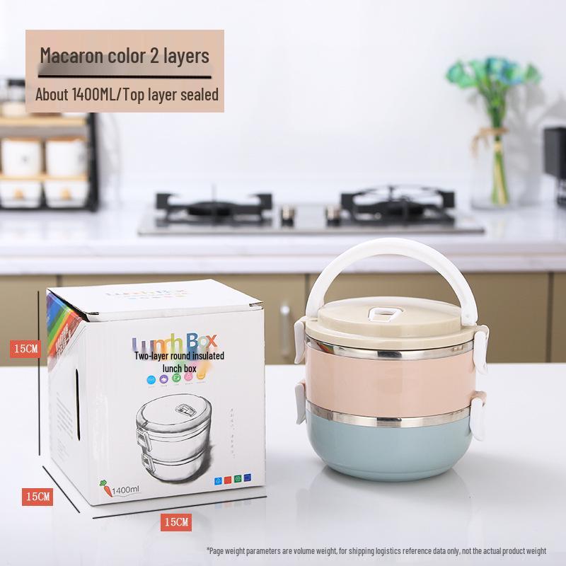 304 Stainless Steel Multi-Layer Lunch Box with Sealed Lid - Ideal Bento or Food Storage Container
