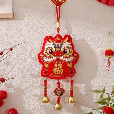 Jarný festival závesná dekorácia Vietor Bell Fu postava Dĺžka 36 cm Tradičné Feng Shui na pohovku