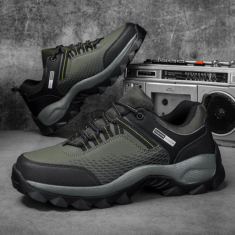 2025 Autumn New Men's Sports Shoes Fashion Trend Single Shoes Outdoor Hiking Shoes Platform Large Size Men's Shoes
