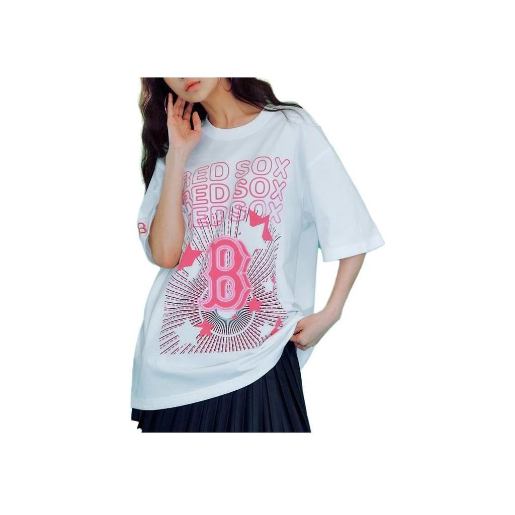 New MLB T Shirts Unisex White 3ATSN0233-43WHS