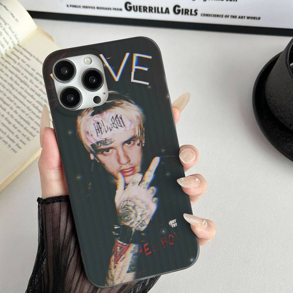 Emo Rapper Lil Peep For IPhone 17 16 15 11 12 13 14 Pro Max Plus Pro Corrugated Translucent Back Phone Cover