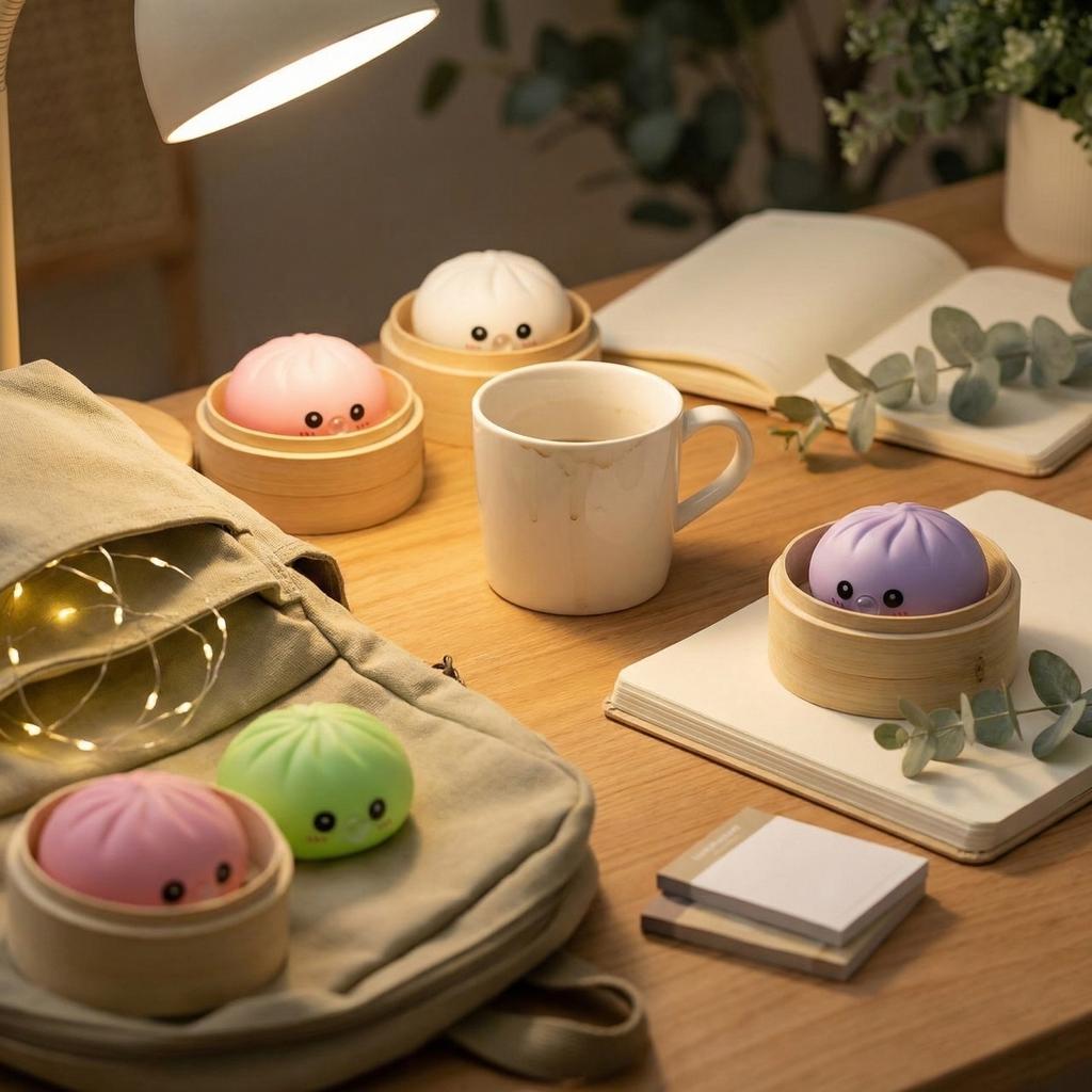 Stress-Relief Steamed Bun Toy (Bubbling Edition)
