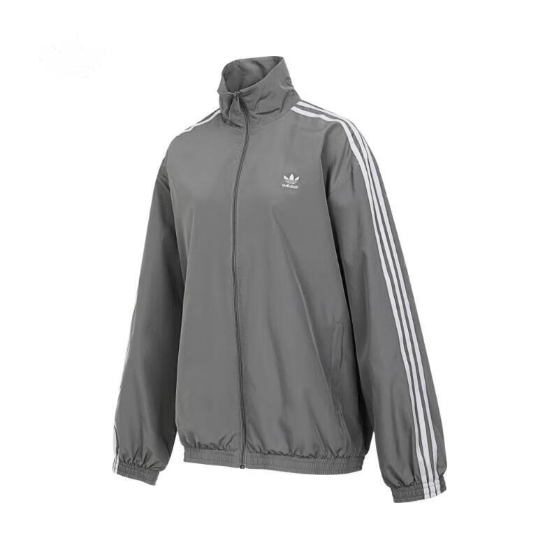 (WMNS) adidas Adilenium Season 3 Oversized Track Jacket Asia Sizing Grey Women s JD3394 L