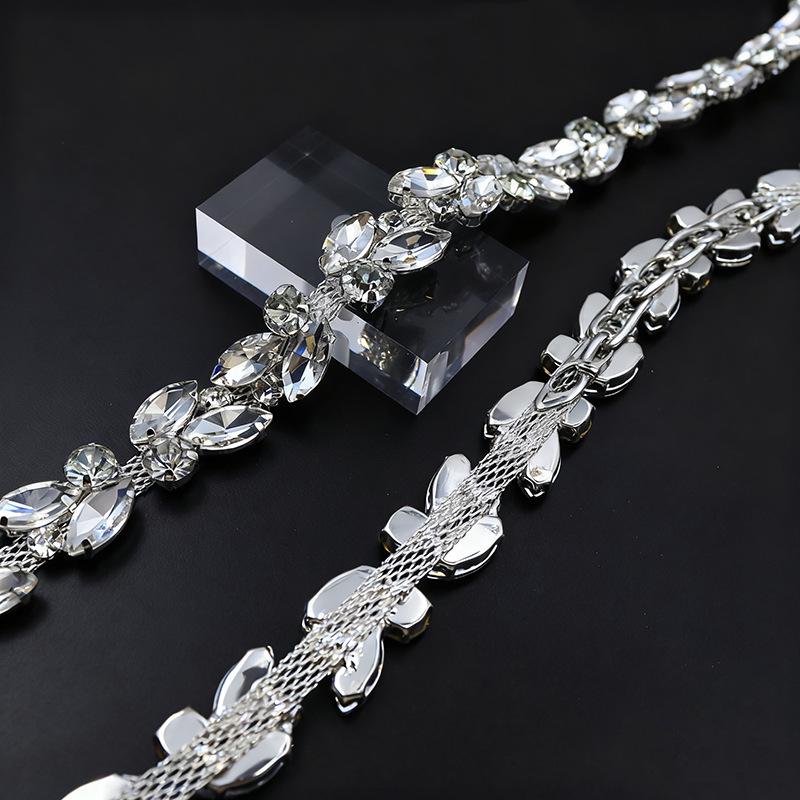 Marquise Rhinestone Claw Chain for Clothing, Shoes, Hats, and Jewelry Accessories.