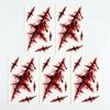 5PCS/SET Long-Lasting Bloody Scar Tattoos Decals Halloween Fake Wound Stickers  Film Props