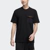 Adidas Neo Front Pocket And Fun Graphic Back Crew Neck Short Sleeve T-Shirt Men Tops Black H55278