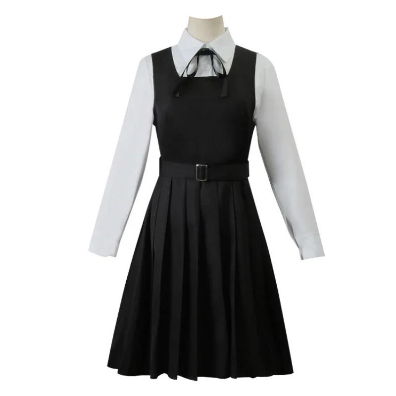 Anime Roba Kostým Chainsaw Man Cosplay Mitaka Asa JK Uniforma Školní Uniforma Dámská Košile Uniformní Šaty Halloween Párty Set