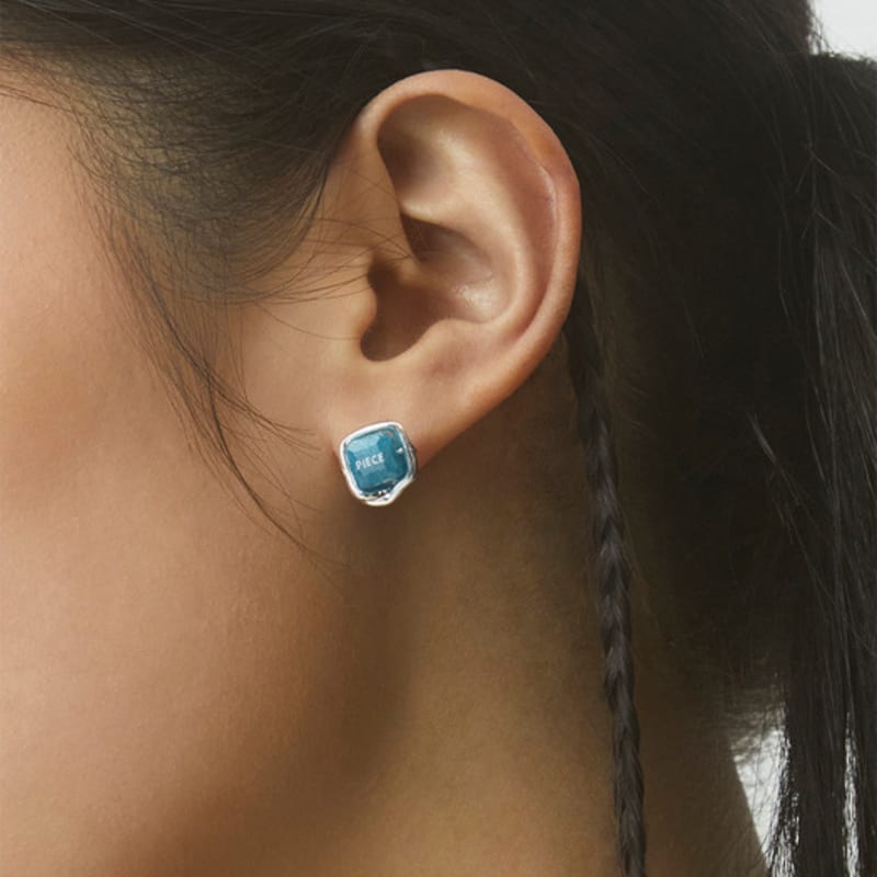 NEUF PIECE NEUF PIECE BLUE APATITE EARRINGS