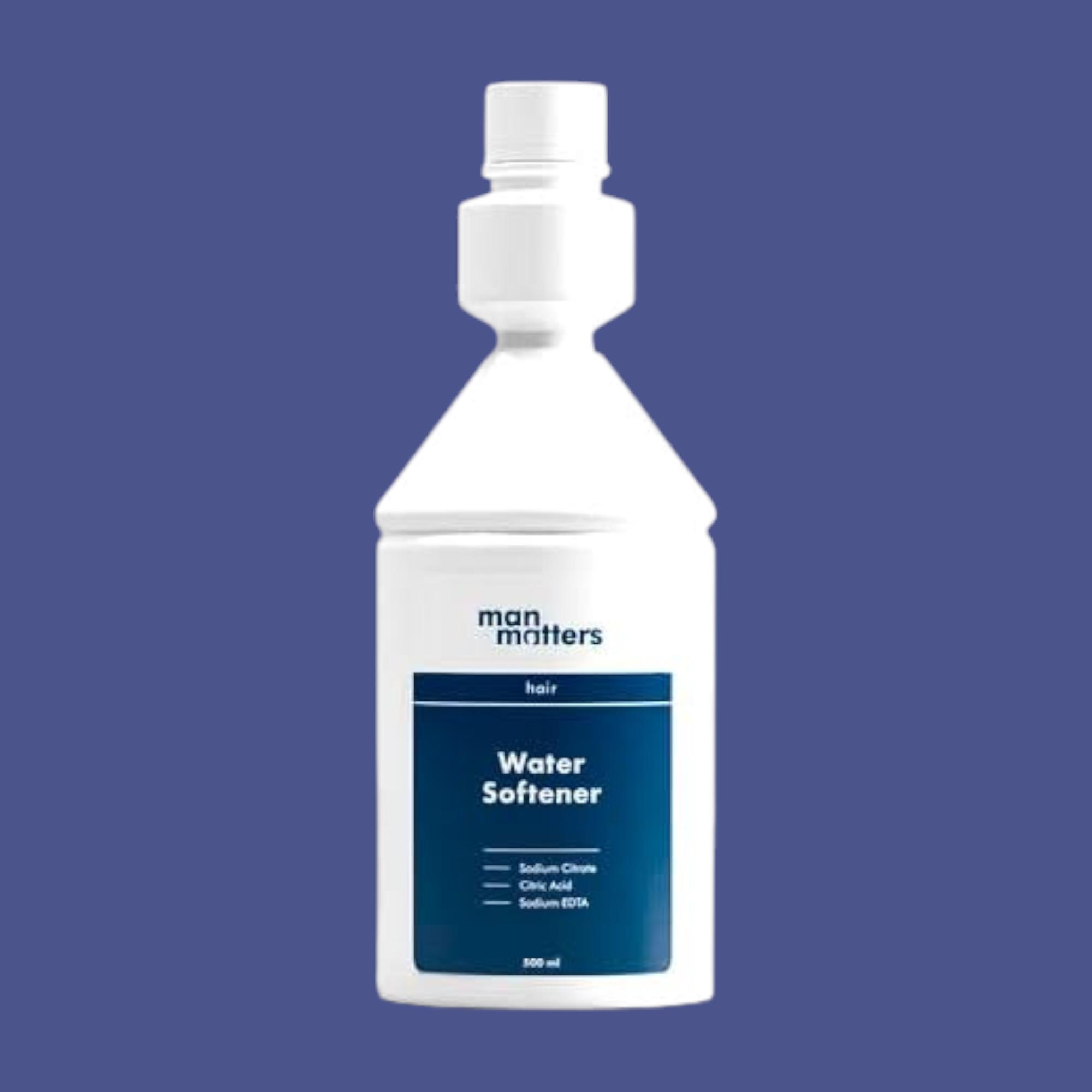 

Man Matters Water Softener 500ml Pack | Instant Hard Water Softening Solution for Hair and Skin Care, Reduces Hair Fall & Skin Itching