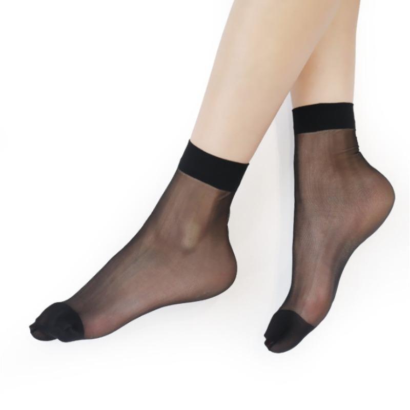 Calzini in Nylon Trasparenti Ultra Sottili da Donna Estivi Invisibili Calzini Corti Trasparenti Elastici Traspiranti Leggeri Calzini Primaverili