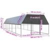 Vidaxl Gabbia Esterna Per Polli, 3X12X2 M, Acciaio Zincato