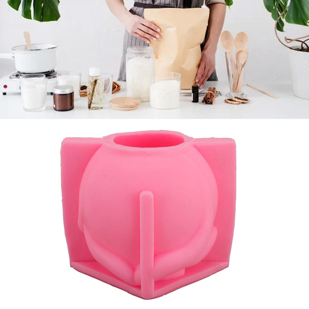 Rosenbox Form 3D Silikon Kerzenhalter Aufbewahrungsbehälter für Harz Schmuck Kleinigkeiten Beton Zement