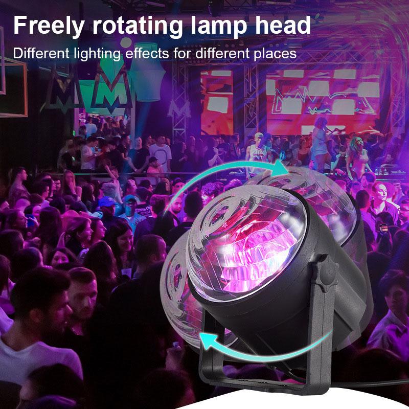 Colorful Stage Dj Club LED Disco Lights Remote Control Rotating Crystal Magical Ball Strobe Party Lights for Bar Party Club