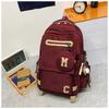 Ridge Protection, Lightweight Schoolbag for Boys, Junior High School Students, High School Students, New Large-capacity Simple Backpack for Women