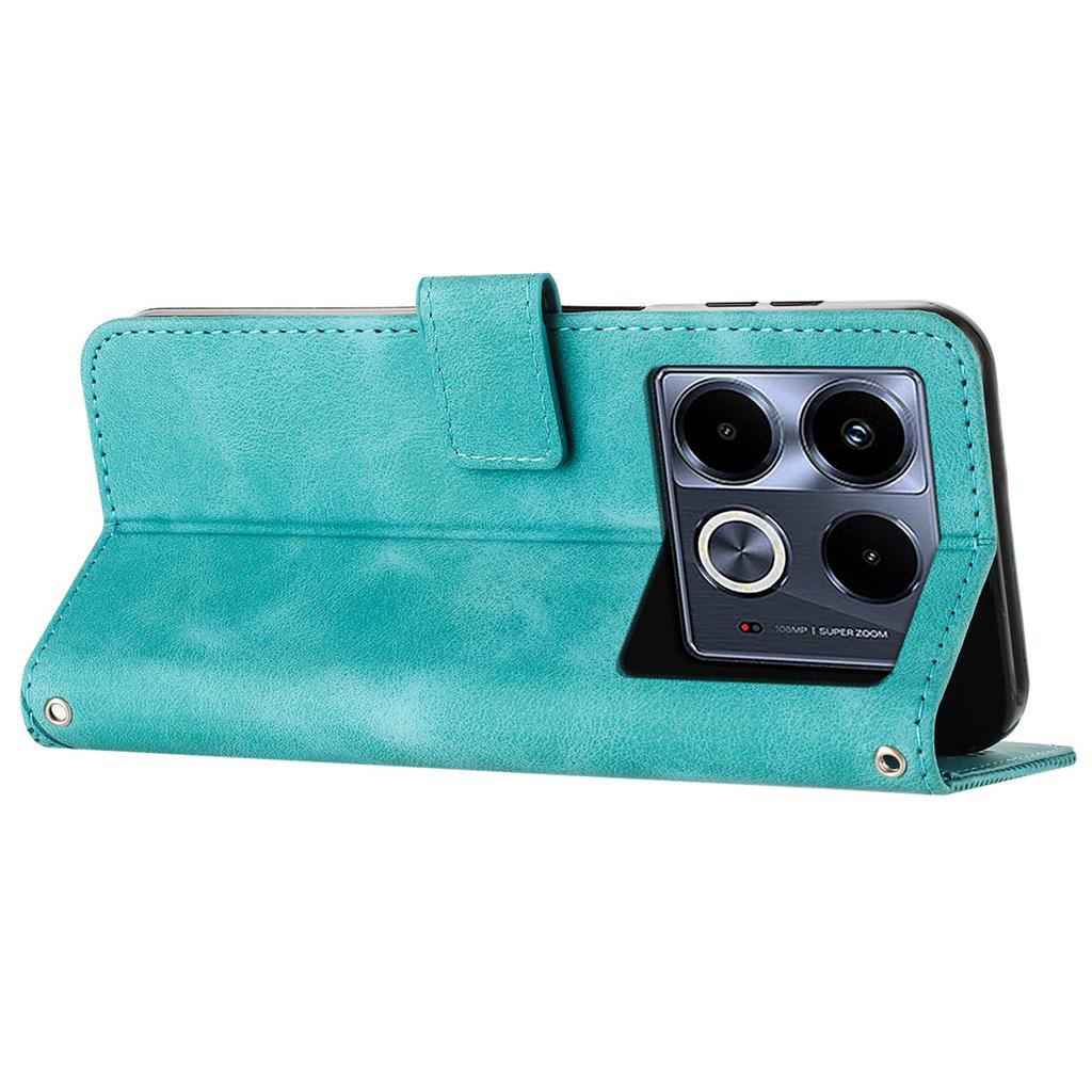 For Infinix Note 40 Anti-Scratch Leather Phone Shell Triangle Imprinted PU Leather Wallet Phone Case