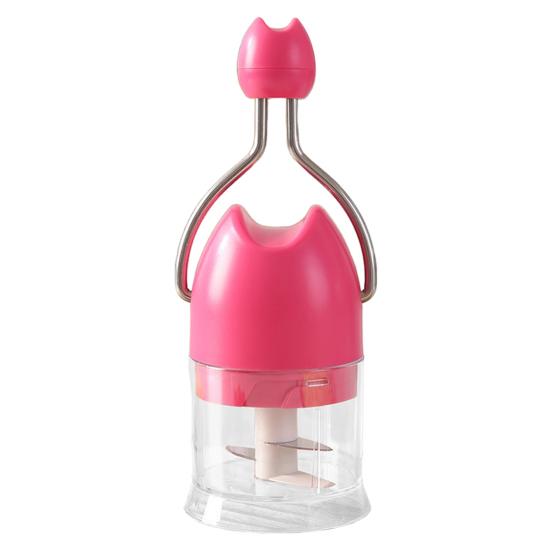 Manual Garlic Chopper Stainless Steel Blades Easy Garlic Mincer Dishwasher Safe Kitchen