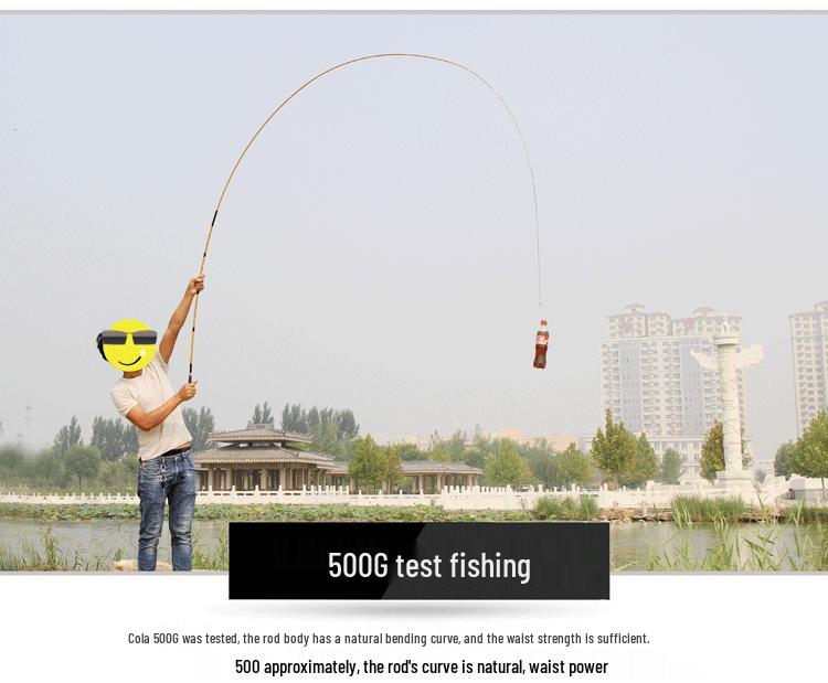 Xiaolinglong 46 Action Carbon Crucian Fishing Rod - Lightweight, Durable & Comfortable.