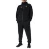 ESM152 Hooded Tracksuit Black X Size Plus Perfect for and Men's Set, Black, O, Size, Training, Sports, Running, Walking.