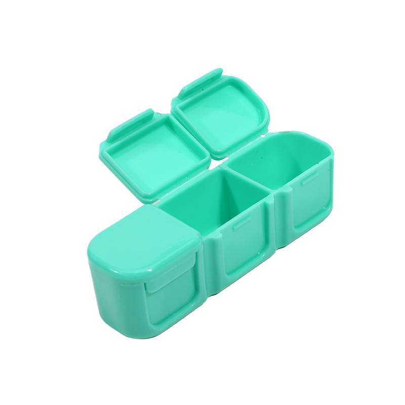 Mini Pill Case 3 Grids Tablet Pill Organizer Case Medicine Drug Storage Box Pill Box Dispenser Travel Tablet Holder Container