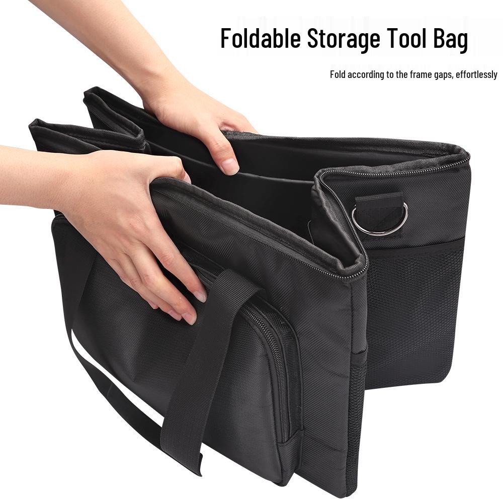 

Hairstylist s Foldable Large-Capacity Tool Bag and Portable Suitcase чорний