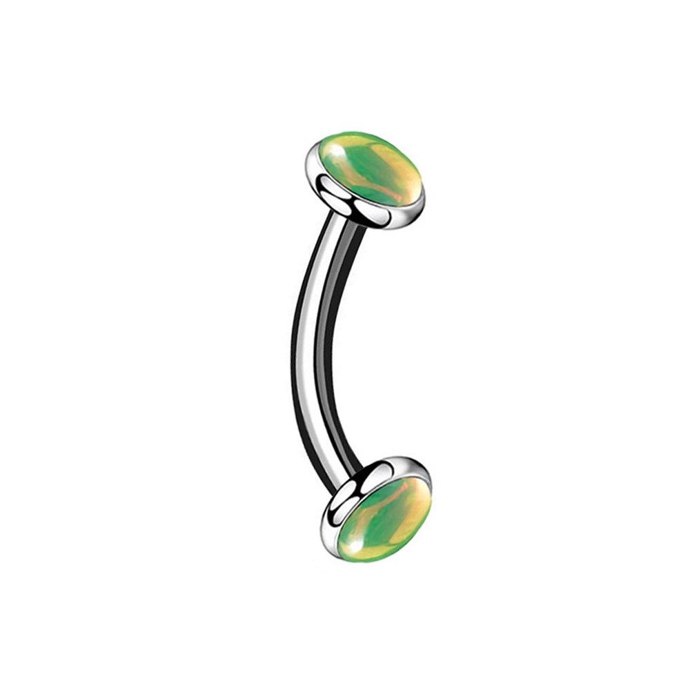 Stainless Steel Threaded Flash Film Ear and Eyebrow Studs for Piercing
