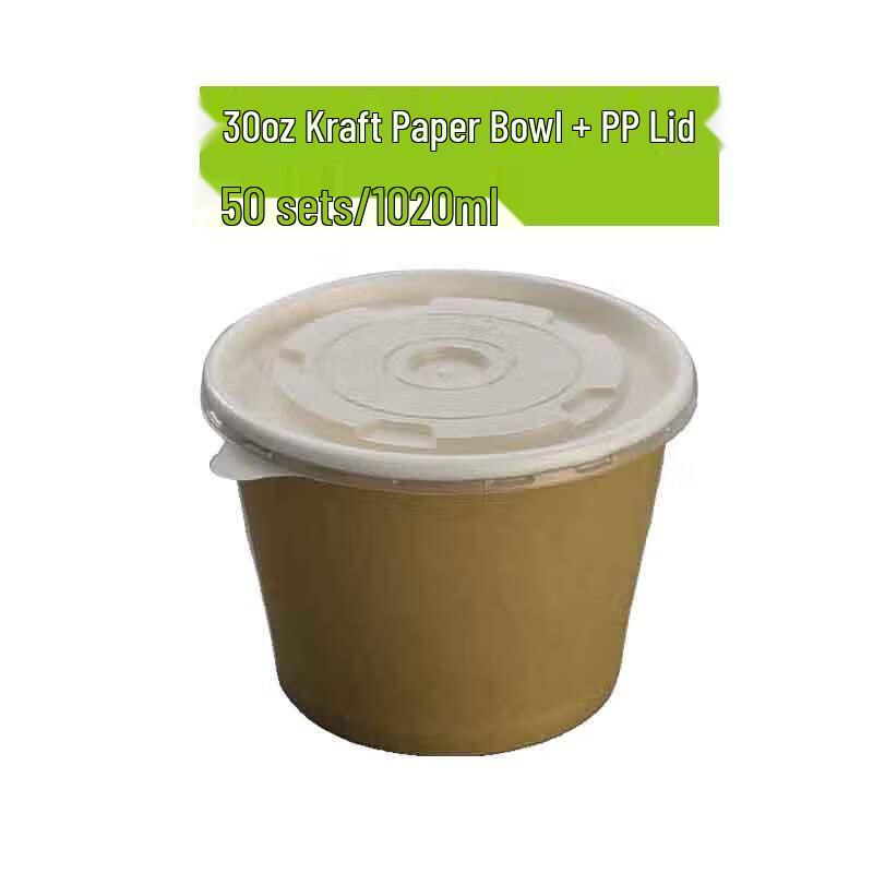 Homeglen Kraftpapier Einweg-Takeout-Schalen