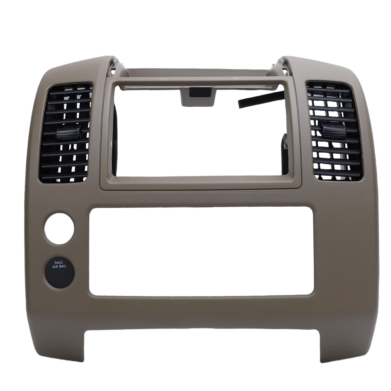 Sostituzione Cornice Pannello Strumenti Console Centrale Cruscotto per Frontier 2005 2020 Cornice Console Centrale Auto Marrone 68259 ZP16A