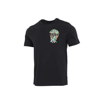 Air DNA Casual Sport Knit Crew Neck Short Sleeve T-Shirt Men Tops Black CZ8060-010