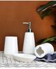 Pure White Ceramic Lotion Bottle Toothbrush Holder Mouthwash Cup Soap Dish Bathroom Accessories Hotel Portable Dispensing Bottle