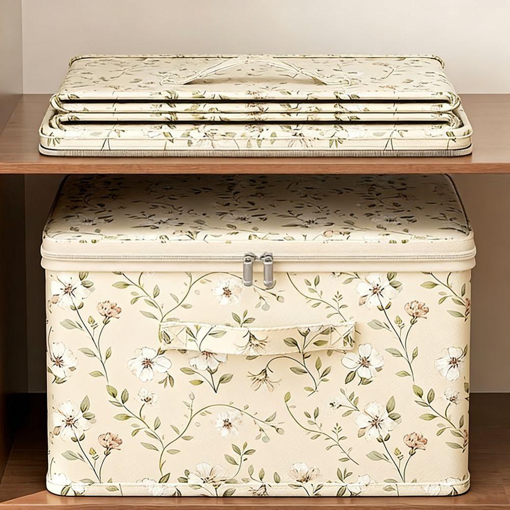 Space Saving Clothes Quilt Storage Box Washable Laundry Basket Toy Storage Box  for Home