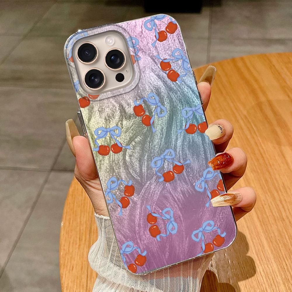Gradient Colorful Pueple Butterfly For Apple iphone 16 Pro Max 16Plus 16e Cases Cover Soft Phone Case Fundas Silicone Clear Shell Back TPU Bumper