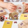 Cartoon Design Truck Stickers 500PCS Roll Fire Engine Stickers  Living Room Decoration