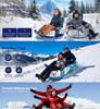 New Inflatable Double Ski Tube with Handles for Adults & Kids - Durable PVC
