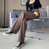 [Please do not shoot unless] Black suit pants women's autumn pendant wide-leg pants