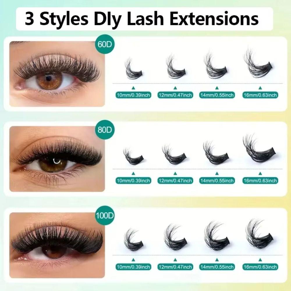Bond and Seal 3D Faux Mink Lash Wispy Style Fake Eyelash False Eyelashes  Eye Lash Extension
