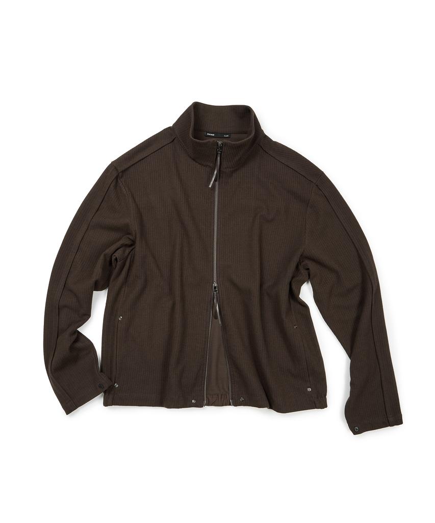 Etce (Base) Full Knit Zip Up (Brown)