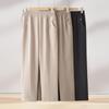 Tucano Women's Mid-Aged Summer Loose Cropped Straight-Leg Pants