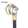 Hvit Gylden Geit Sau Dyr Spaserstokk Dekorativ Cospaly Vintage Party Fasjonabel Spaserstokk Halloween Crosier 91 cm