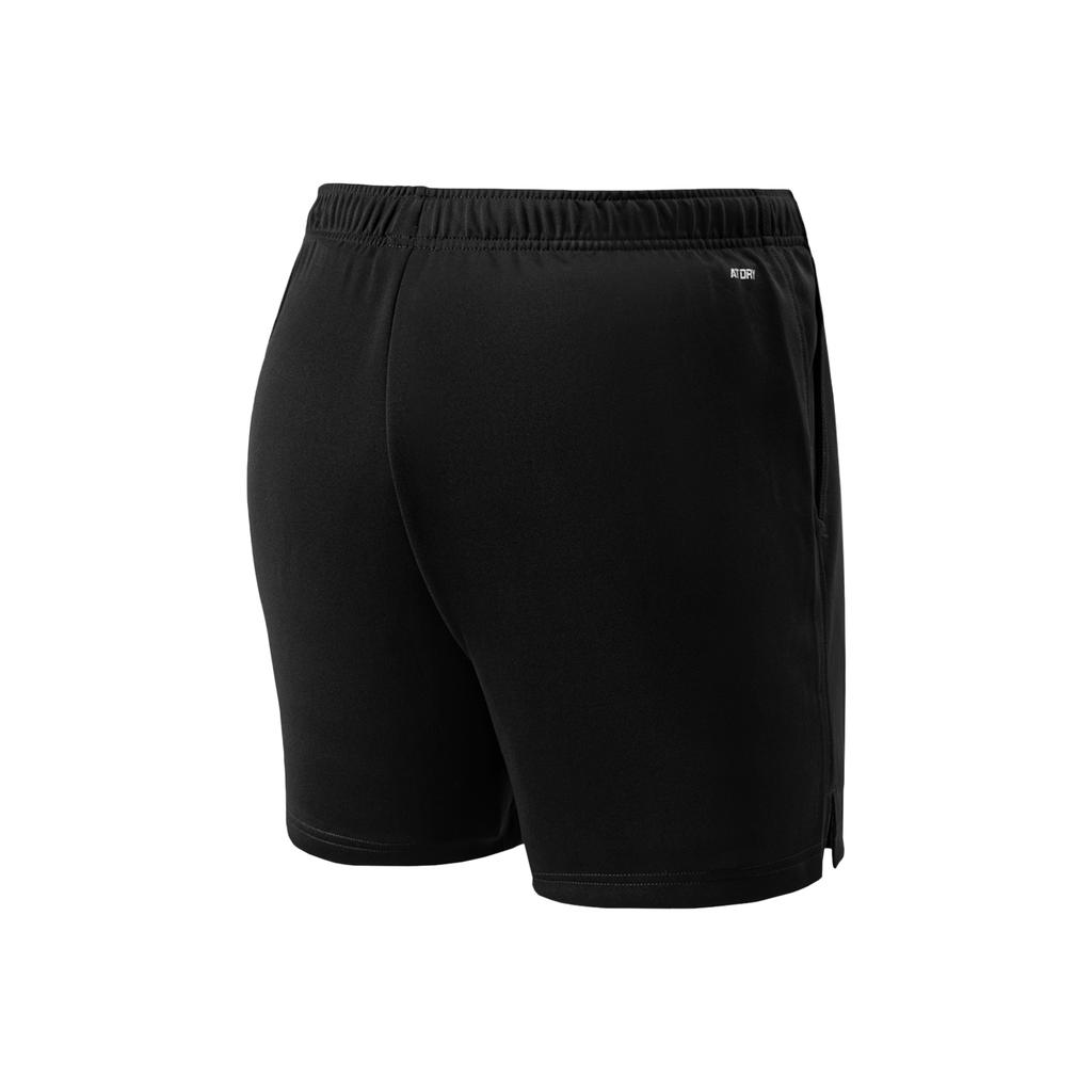 Li-Ning Badminton Series Solid Mid-Waist Straight Casual Shorts Men Bottoms Black AAPR379-6