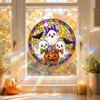 Halloween Pumpkin Static Cling Window Stickers for Glass - Colorful Decorative Window, 3030 Cm