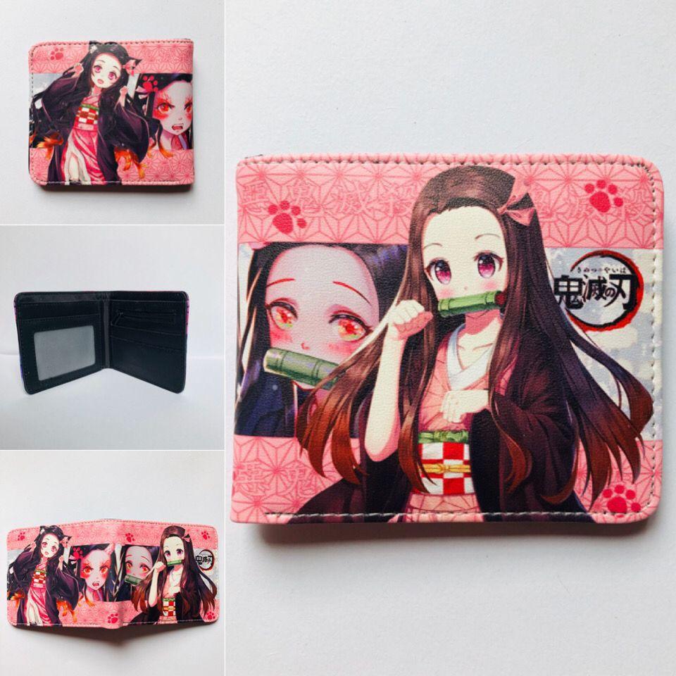 Japan cartoon comics Demon Slayer Short Wallet Cartoon Print Student Coin Purse 0022