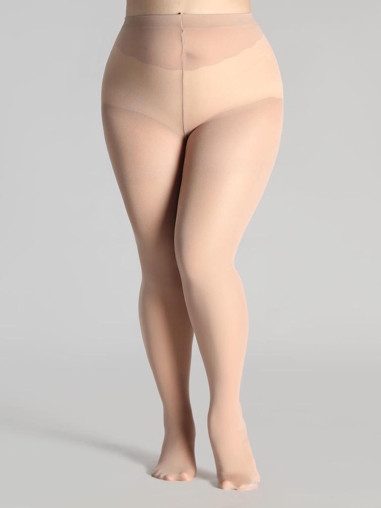 A PAIRS Transparent Black Solid Color Plus Size Pantyhose Ultra-thin Nylon Stocking Korea Slim High Quality Tights