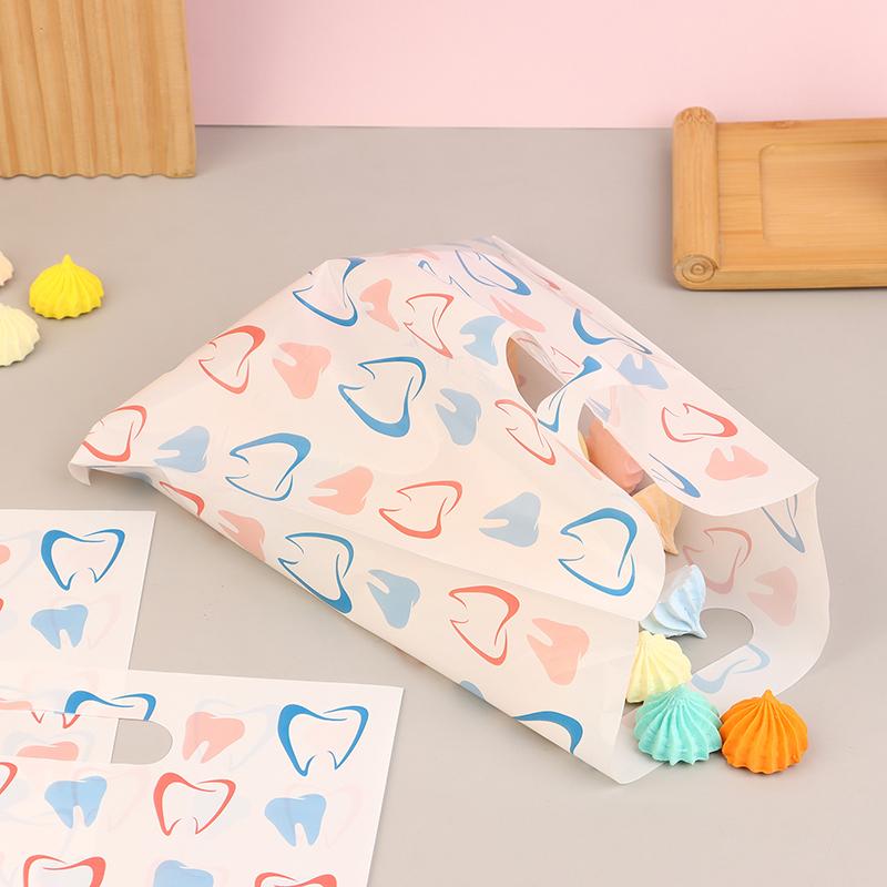 30/50Pcs Dental Bags For Dental Patients, Bulk Plastic Dental Goods Gift Bags For Hygienists, Dentists, Patient Care Clinics,