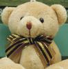 12 Pieces Set Cute Plush Bear Pendant Creative Children's Festival Birthday Gift Toys Solid Color With Bow Bear Pendant