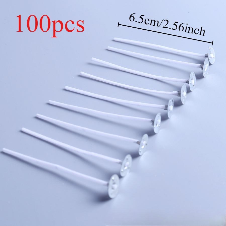 100 PCS/500 PCS 6.5-16cm Candle Wicks Smokeless Wax Pure Cotton Core For DIY Candle Making Pre-Waxed Wicks Party Supplies