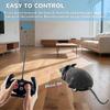 Remote Control Fake Rat Realistic Mouse Cat Toy Mice RC Toy Cat Mice Animal Interactive Toy Figures Cat Running Wheel Wireless Chasing Prank Joke Scar