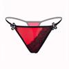 Erotic Panties Sexy Women G-String Contrast Lace Satin Thongs Seamless Thin Belt Female Lingerie Underwear Low Waist Comfortable Bikini Briefs